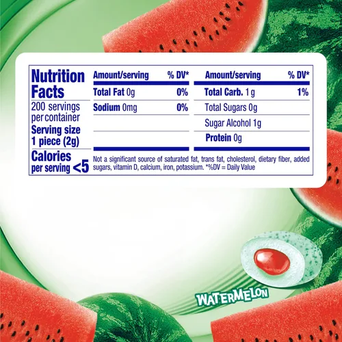 Miniatura 2 de Mentos Pure Fresh - Goma de mascar sin azúcar con xilitol, dulces de Pascua a granel, sabor Watermelon, 200 unidades (paquete de 4)