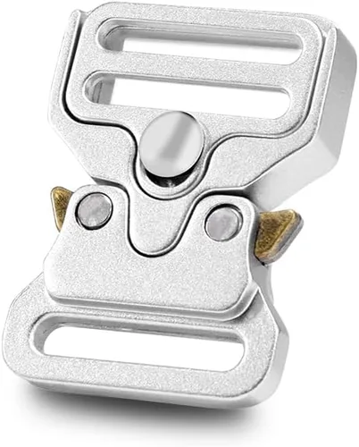 Miniatura 15 de Reemplazo de hebilla táctica de 1-1/2 pulgadas, hebillas de cinturón tácticas de metal resistente para correa de nailon, collar de perro, arnés