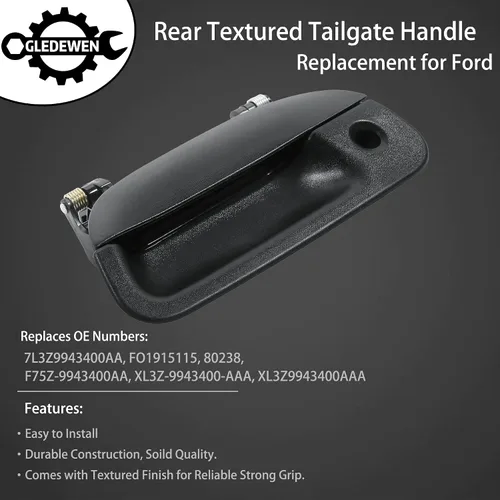 Miniatura 3 de Manija Externa de Puerta de Portón Trasero, Compatible con Ford F150 F250 F350 F450 F550 Super Duty 1997-2007, Ford Explorer Sport Trac 01-05