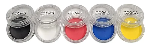 Miniatura 26 de Mosaic HydroCream - Paquetes de personajes de pintura facial para niños, no mancha, lavable, fórmula vegana gentil hipoalergénica. Pasteles
