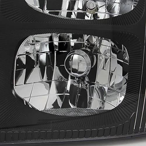 Miniatura 4 de AKKON - Para Cadillac Escalade, Faros Delanteros de Repuesto con Bisel Negro, Tipo HID Xenón