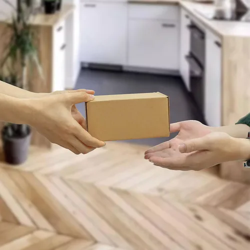 Miniatura 6 de MEBRUDY - Cajas de envío de 6 x 4 x 3 pulgadas, paquete de 25, caja pequeña de cartón corrugado para enviar por correo, embalaje, publicidad por