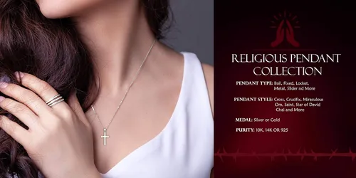 Miniatura 5 de US Jewels - Colgante religioso de plata de ley 925 con nudo celta irlandés, 1.693in