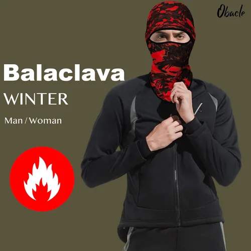 Miniatura 32 de Obacle Pasamontañas para hombres y mujeres, para invierno, clima frío, esquí, ciclismo, caza