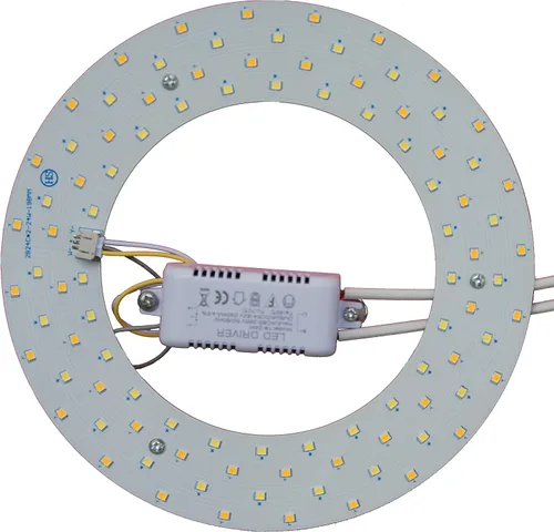 Miniatura 9 de Kit de luz LED de 15 W de repuesto para ventilador de techo de montaje empotrado, panel de tablero de reequipamiento del motor LED, 4500K