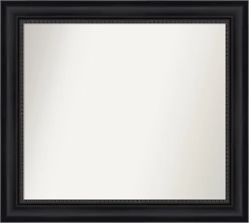 Miniatura 50 de Amanti Art Espejo personalizado, espejo de baño negro Astor, espejo de pared o espejo de tocador de baño sobre el fregadero (25 x 25 pulgadas)