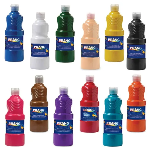 Miniatura 2 de Prang Paint for Kids Tempera lavable listo para usar, no tóxico, seguro, 8 onzas, botella individual fácil de verter (púrpura), Pruple