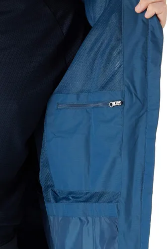 Miniatura 3 de Outdoor Ventures Chaqueta impermeable plegable para hombre, rompevientos ligera con capucha..