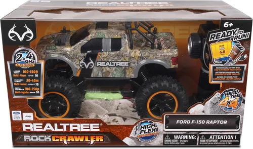 Miniatura 2 de NKOK Realtree 4x4 Off Road Rock Crawler 2.4GHz escala 1/14 R/C (RTR) Ford F-150 Raptor, baterías y cargador incluidos, cuerpo resistente está listo