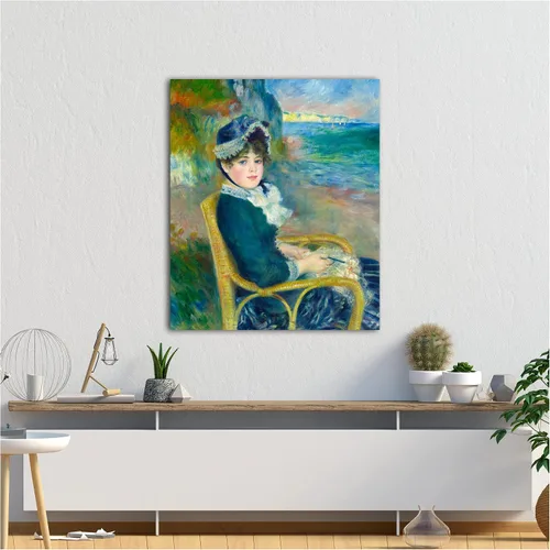 Miniatura 300 de A&T ARTWORK Campo de trigo con cipreses de Van Gogh Las reproducciones de arte clásico mundial, impresiones en lienzo giclée para decoración