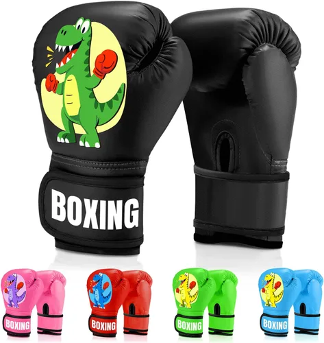 Guantes de boxeo para niños y niñas, guantes de entrenamiento de boxeo juvenil para niños de 3 a 9 años, guantes de entrenamiento de 4 onzas para