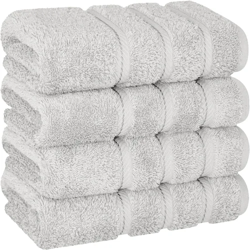 Miniatura 108 de American Soft Linen - Juego de 4 toallas, 100% de algodón turco, 27 x 54 pulgadas, tamaño extragrande, toallas para la ducha, color amarillo