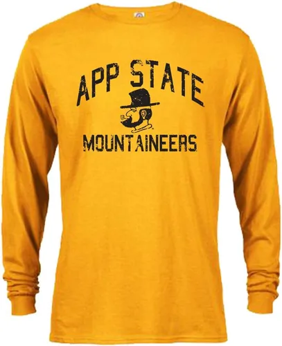 Miniatura 27 de Sport Your Gear Camiseta de manga larga con licencia oficial, estilo retro y envejecido para fanáticos universitarios UNM Red Heather