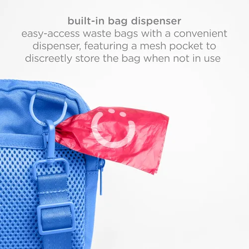 Miniatura 5 de Ubbi Bolsa de golosinas para perros para entrenamiento y caminar, opciones de uso de 3 vías, cruzado, cintura o clip, con cierre magnético