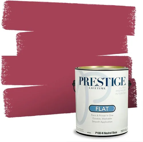 Miniatura 55 de Prestige Paints - Pintura exterior e imprimación en uno, 1 galón, plano, E500-P-A011GP