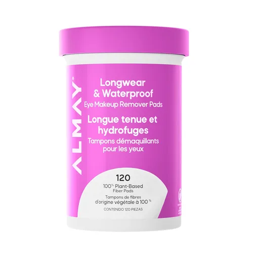 Miniatura 13 de Almay Almohadillas removedoras de maquillaje, de larga duración e impermeables, hipoalergénicas, sin fragancia, dermatólogos y oftalmólogos, paquete