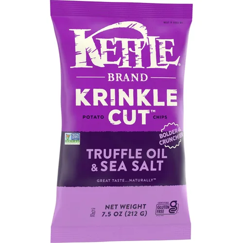 Miniatura 8 de Kettle Brand Patatas fritas, corte Krinkle, aceite de trufa y sal marina, 7.5 onzas