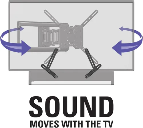 Miniatura 2 de Sanus SOA-SBM1 - Soporte de barra de sonido para la mayoría de barras de sonido de hasta 15 libras - Cuenta con instalación simple y ajustes sin