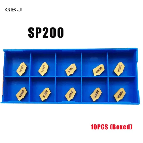 Miniatura 6 de GBJ 10 piezas SP200 GTN-2 ranurado de corte de insertos de carburo para SPB26-2 SPB32-2 Hoja ranurado herramienta de ranurado herramienta de placa