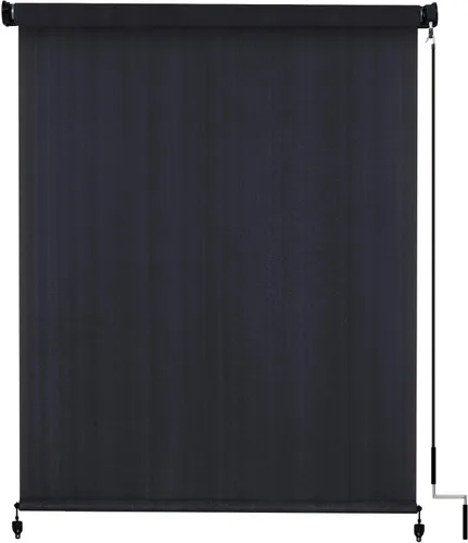 Miniatura 17 de VICLLAX - Tela para persiana enrollable para exteriores, persianas para porch y gazebo, persianas para patio sin cables