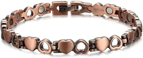 Miniatura 5 de Pulseras de cobre para hombres y mujeres amor corazón pulsera ajustable joyería regalos