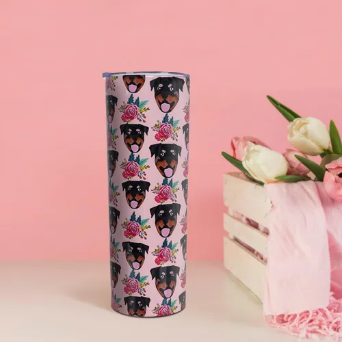 Miniatura 2 de Taza de Rottweiler - Regalos para amantes de perros - Regalo para perros - Tazas de café de viaje de Rottweiler para bebidas frías y calientes - Con