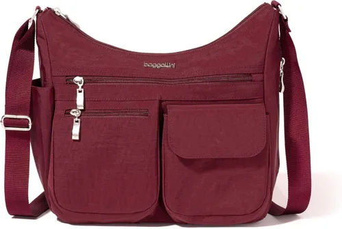 Miniatura 66 de Baggallini womens Everywhere Bagg Crossbody Women 11x9 Lightweight Nylon Hobo Water-resistant Travel Bag W/Rfid