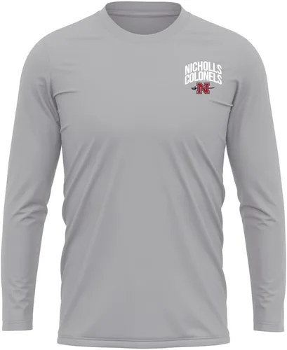 Miniatura 260 de Camisa deportiva de manga larga oficial de la NCAA Collegiate para hombre, con logotipo en el pecho izquierdo, colección Athletic Heather