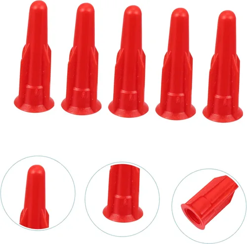 Miniatura 8 de Uonlytech 20 piezas Funda protectora de silicona removedor de calafateo tapas de botella de silicona Accesorios rojos Herramienta de acabado