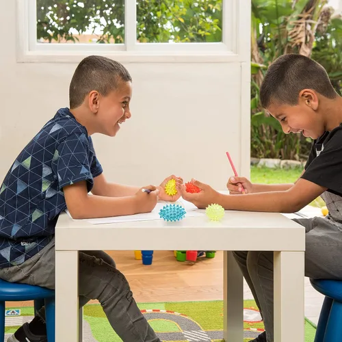 Miniatura 7 de Spiky Balls Stim Toy - Juego de 4 piezas de juguetes para niños y adultos, TDAH, autismo, juguetes sensoriales para la escuela, alivio del estrés