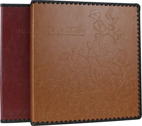 Miniatura 7 de Álbum de fotos Beautyus, álbum familiar autoadhesivo para manualidades, cubierta de piel, con capacidad para fotos de 3 x 5, 4 x 6, 5 x 7, 6 x 8 y 8