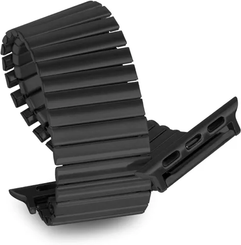 Miniatura 8 de Correa elástica de acero inoxidable compatible con Apple Watch Series 6/5/4/3/2/1 SE, 1.614 in/1.772 in/1.654 in/1.496 in/1.575 in/1.732 in, cierre