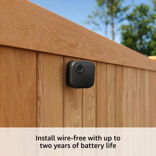 Miniatura 5 de Cámara Blink Outdoor 4 (4.ª generación) + Blink Mini – Cámara inteligente de seguridad, comunicación bidirecciona, compatible con Alexa; sistema
