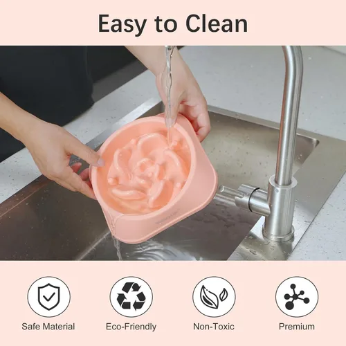 Miniatura 7 de MateeyLife - Cuencos de alimentación lenta, antiasfixia, tipo rompecabezas, interactivos, antideslizantes, para detener la hinchazón, para perros
