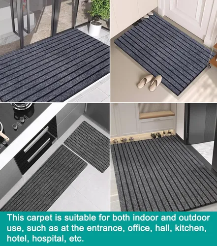 Miniatura 3 de ITINA Alfombra de pasillo de 3 x 5 pies, resistente al agua, para interiores y exteriores, antideslizante, respaldo de PVC, lavable, para el hogar