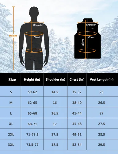 Miniatura 6 de Updated Lightweight Heated Vest for Men - Rechargeable Heating Vest with Large Capacity Battery Pack
