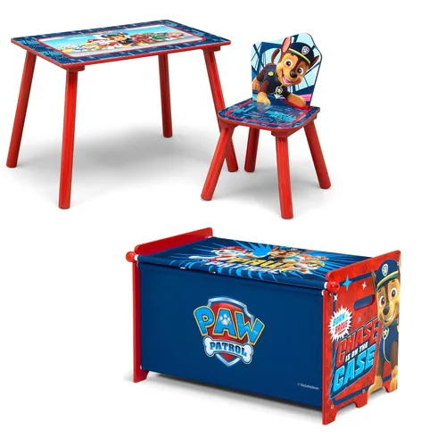 Miniatura 17 de Delta Children Marvel Spidey y sus sorprendentes amigos Juego de 3 piezas para cuarto de juegos infantil – Incluye mesa, silla y caja de juguetes