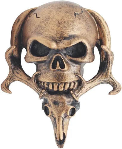 Miniatura 3 de Sakali Specail - Calavera con barba para palanca de cambios de coche, ajuste universal para la mayoría de transmisiones manuales o transmisión Beige