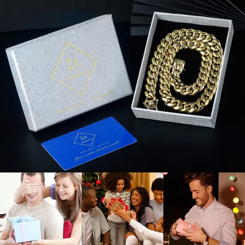 Miniatura 6 de Zsllzm Cadena de eslabones cubanos Miami para hombre chapada en oro de 14 quilates acero inoxidable sólido joyería Hip Hop de 0394in0472in0551in