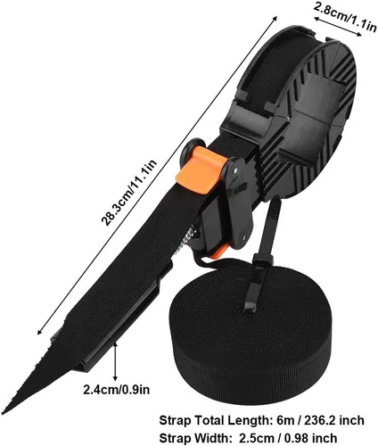 Miniatura 2 de Correa de abrazadera de esquina ajustable de 6M, abrazaderas de banda abrazaderas de esquina para carpintería de nailon, abrazadera de cinturón