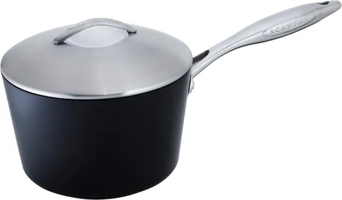 Miniatura 6 de Scanpan Cacerola antiadherente profesional de 1 1/4 cuartos de galón con tapa, compatible con todas las estufas, lista para inducción, apta