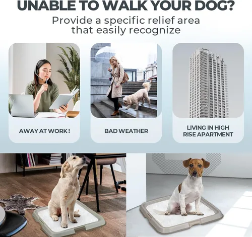 Miniatura 7 de Pawise Soporte para Almohadillas de Orina para Perros para Cachorros, Bandeja Soporte para Almohadillas de Cachorros, Almohadilla de Entrenamiento