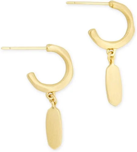 Miniatura 2 de Kendra Scott Pendientes Huggie de helecho para mujer, joyería de moda
