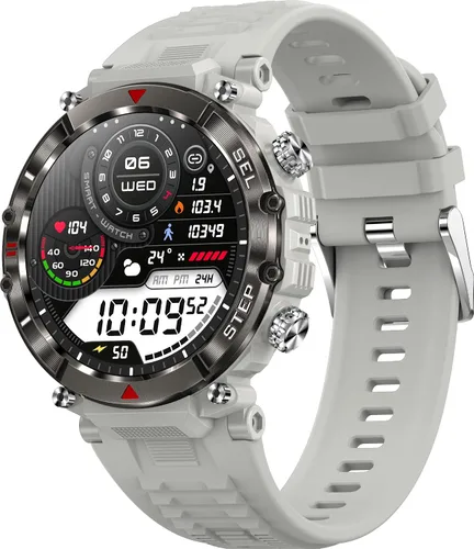 LogHog Relojes inteligentes militares para hombres y mujeres, monitor de frecuencia cardíaca, resistente al agua, 2023, resistente al agua, presión