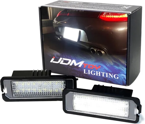 Miniatura 9 de iJDMTOY OEM-Fit Kit de luces LED completas para placa de matrícula en color azul hielo para Volkswagen Golf GTi, CC, Rabbit, Eos, Beetle; Compatible