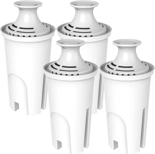 Hiwater Repuesto para filtros Brita, jarras, dispensadores, filtro de agua certificado NSF 42, compatible con Brita Classic OB03, Mavea 107007,