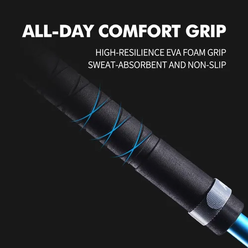 Miniatura 4 de AONIJIE Trekking Poles 2-Pack - Anti-Shock Ultra-Light Collapsible Walking & Hiking Sticks for Trail Running, Backpacking, Camping
