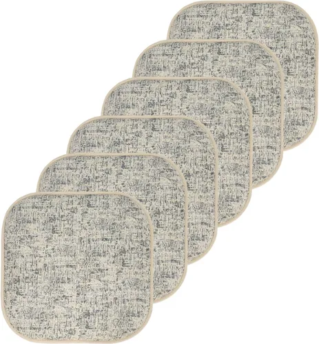 Miniatura 162 de Sweet Home Collection Cojines de espuma viscoelástica para silla, antideslizantes, diseño de panal de abeja, 16 x 16 pulgadas, paquete de 2