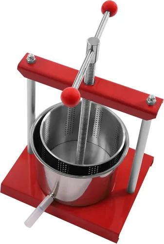 Miniatura 3 de Fruit Wine Press 1.6 Gallon Stainless Steel Manual Juice Maker 100% Nature Juice Making, Apple Grape Berry Vegetables Crusher, Olive Oil Cider