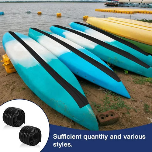 Miniatura 7 de Deekin 2 piezas de protector de quilla de kayak para fibra de vidrio de 4 pulgadas de ancho, kayak, barco de aluminio, evita daños, accesorios